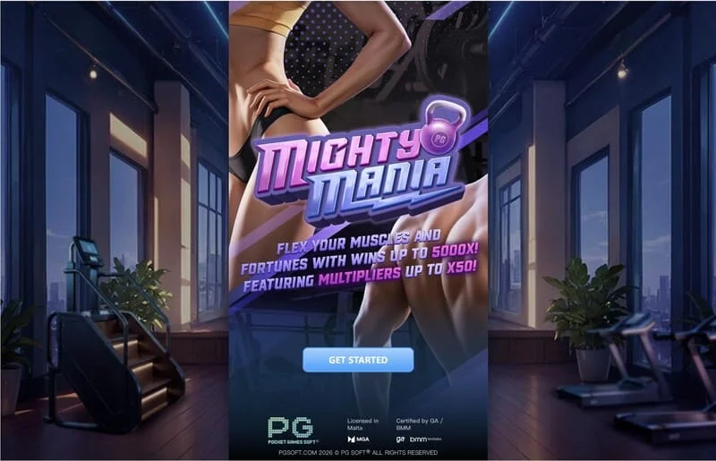 Mighty Mania – glavni izbornik i zaslon za odabir uloga
